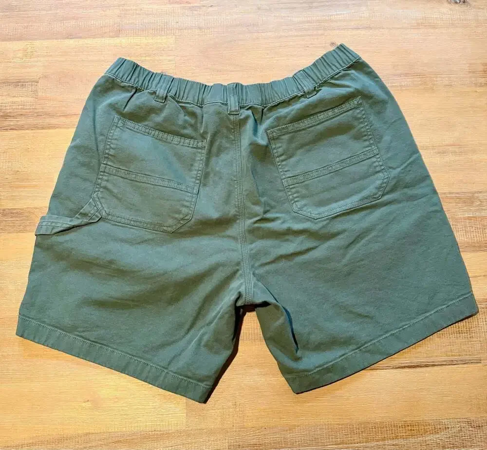 Bearbottom Clothing Men's XL-7 Olive Green 98% Cotton 2% Spandex Shorts